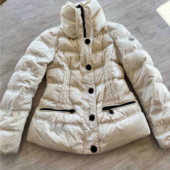 Moncler White Puffer Jacket